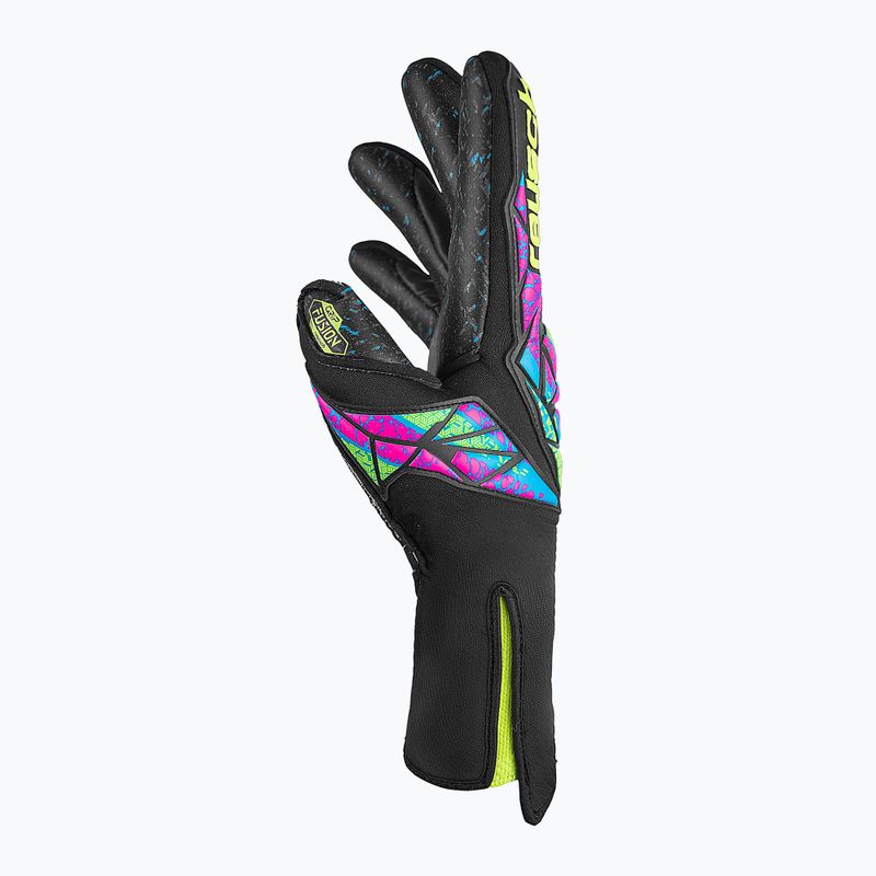 Brankářské rukavice Reusch Attrakt Fusion black/safety yellow/black 4