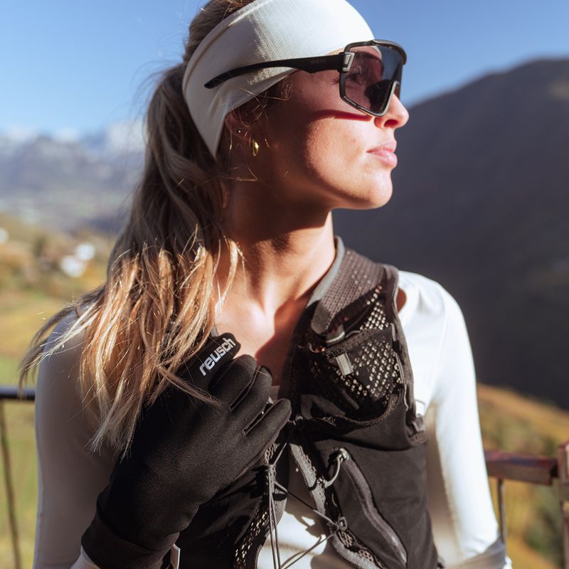 Pánské rukavice Reusch Karayel Windstopper Touch-Tec black/silver 6