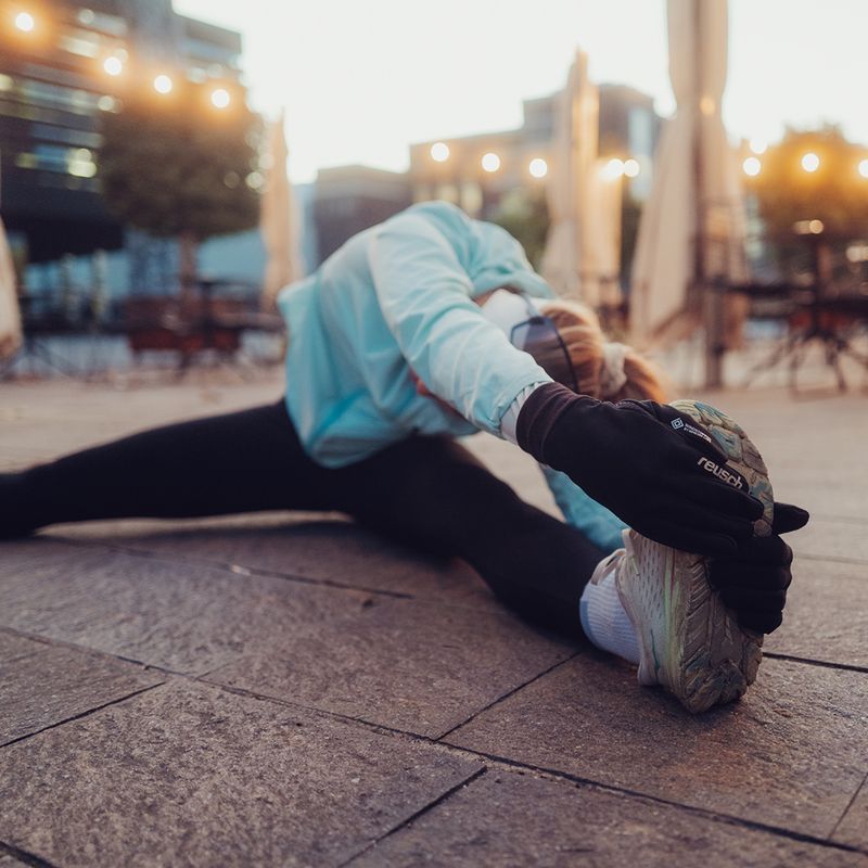 Pánské rukavice Reusch Karayel Windstopper Touch-Tec black/silver 9