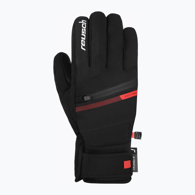 Lyžařské rukavice Reusch Steve R-Tex XT 7809 black/fluo red 2