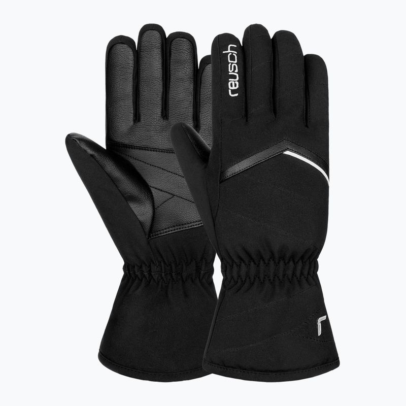 Dámské lyžařské rukavice Reusch Marisa black/white 2