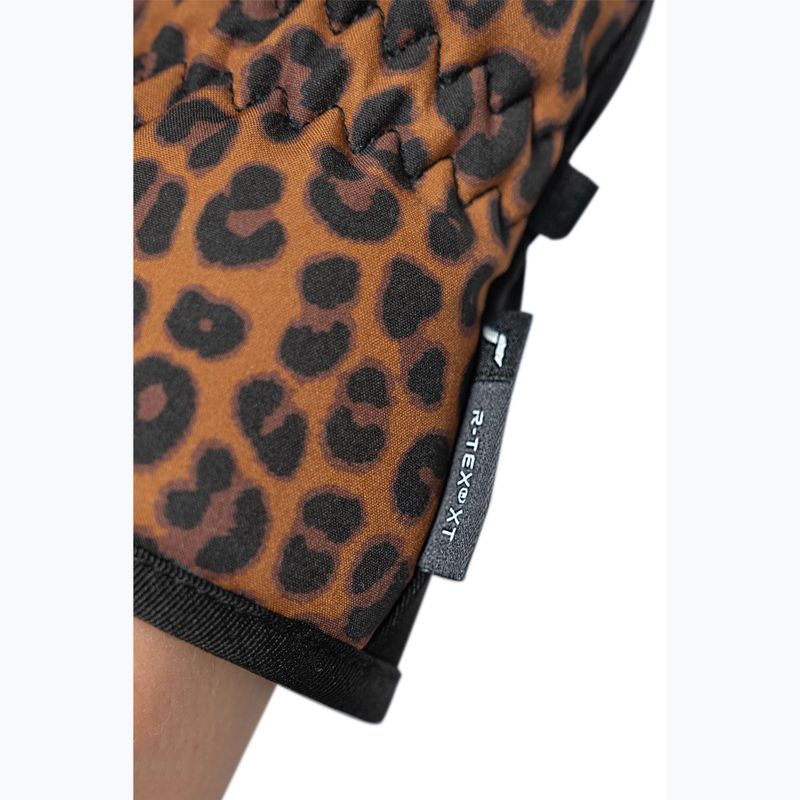 Dámské lyžařské rukavice Reusch Keira R-Tex XT black/brown leopard 6