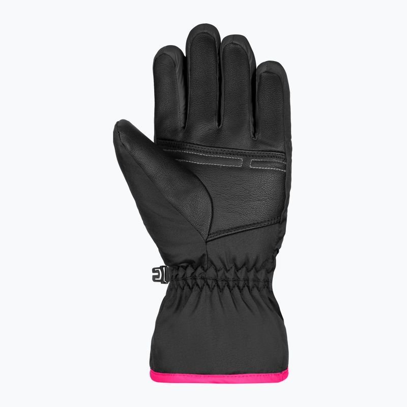 Dětské lyžařské rukavice Reusch Alan Junior black/pink glo 4