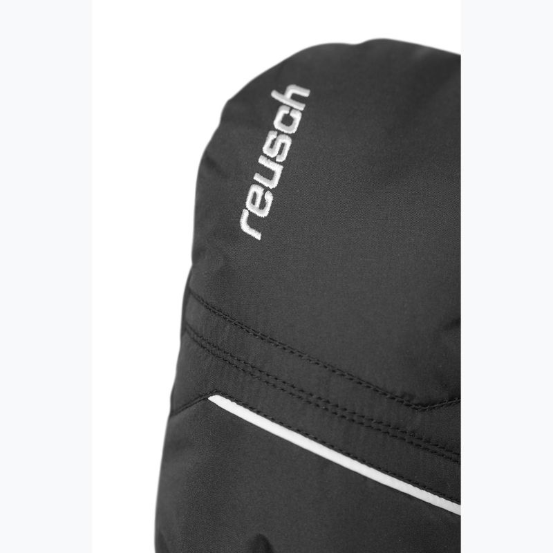 Dětské lyžařské rukavice Reusch Alan Junior Mitten black/white 5