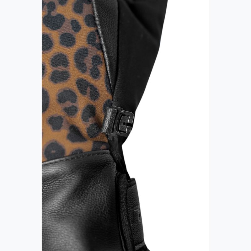 Dámské lyžařské rukavice  Reusch Beatrix R-Tex XT black/brown leopard 10