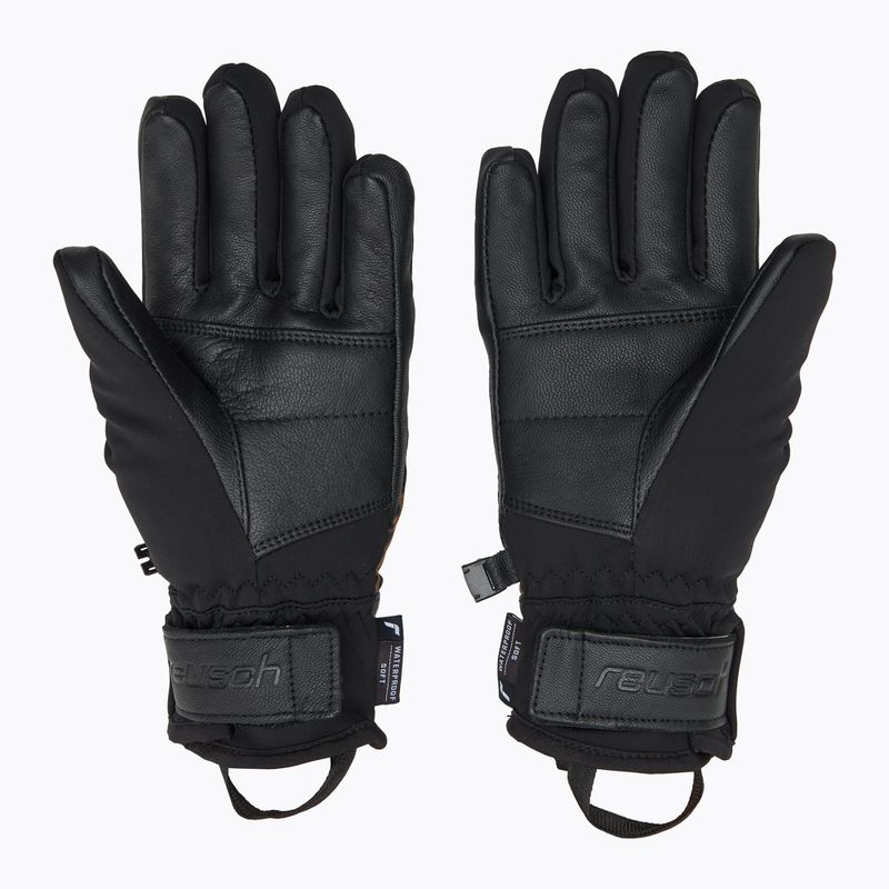Dámské lyžařské rukavice  Reusch Beatrix R-Tex XT black/brown leopard 2
