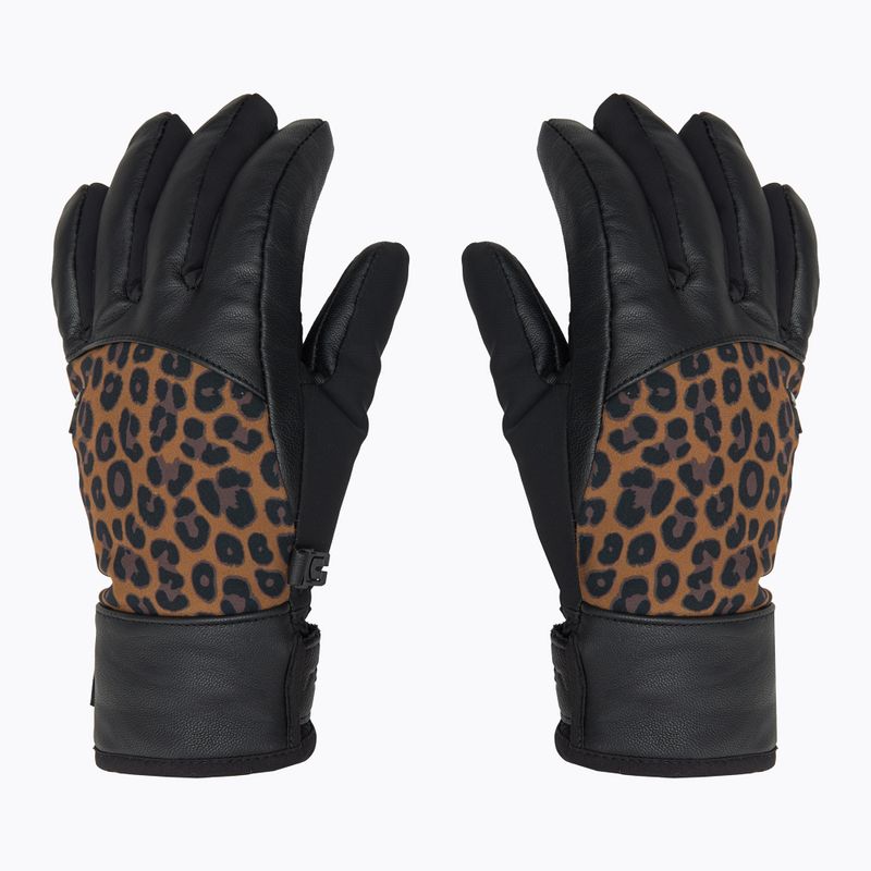 Dámské lyžařské rukavice  Reusch Beatrix R-Tex XT black/brown leopard 3