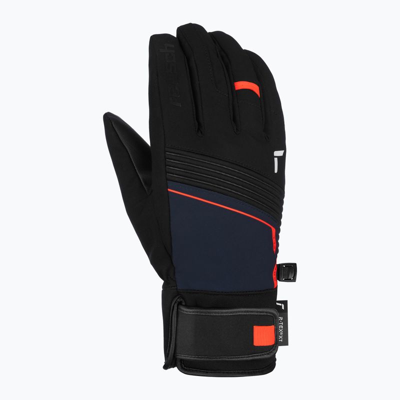 Lyžařské rukavice Reusch Louis R-Tex XT black/dress blue/fluo red 3