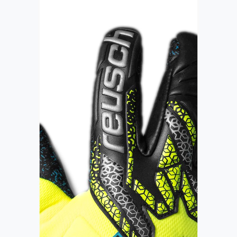 Brankářské rukavice Reusch Attrakt Fusion Guardian safety yellow/silver/black 5