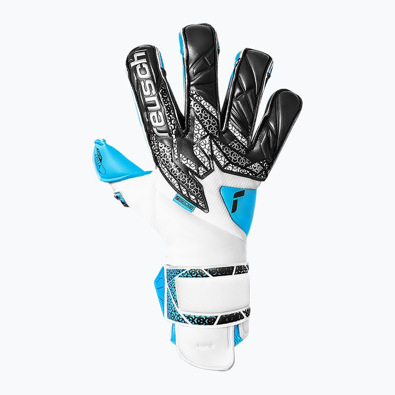 Brankářské rukavice Reusch Attrakt Aqua Evolution white/black/aqua blue 2