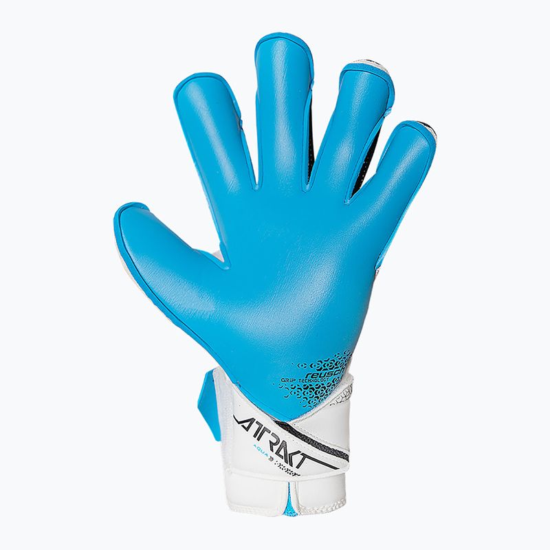 Brankářské rukavice Reusch Attrakt Aqua Evolution white/black/aqua blue 4