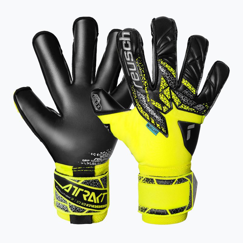 Brankářské rukavice Reusch Attrakt Gold X Evolution yellow/silver/black