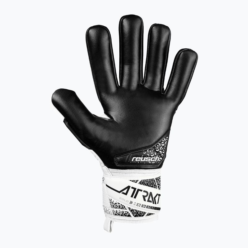 Brankářské rukavice Reusch Attrakt Gold NC white/silver/black 3