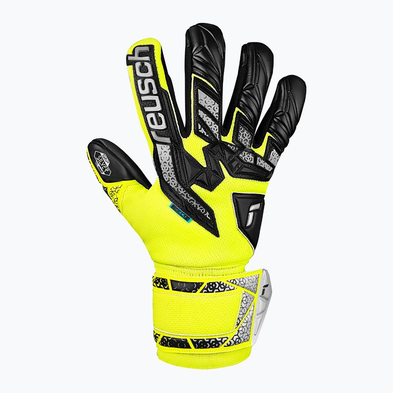 Brankářské rukavice Reusch Attrakt Freegel Silver safety yellow/silver/black 2