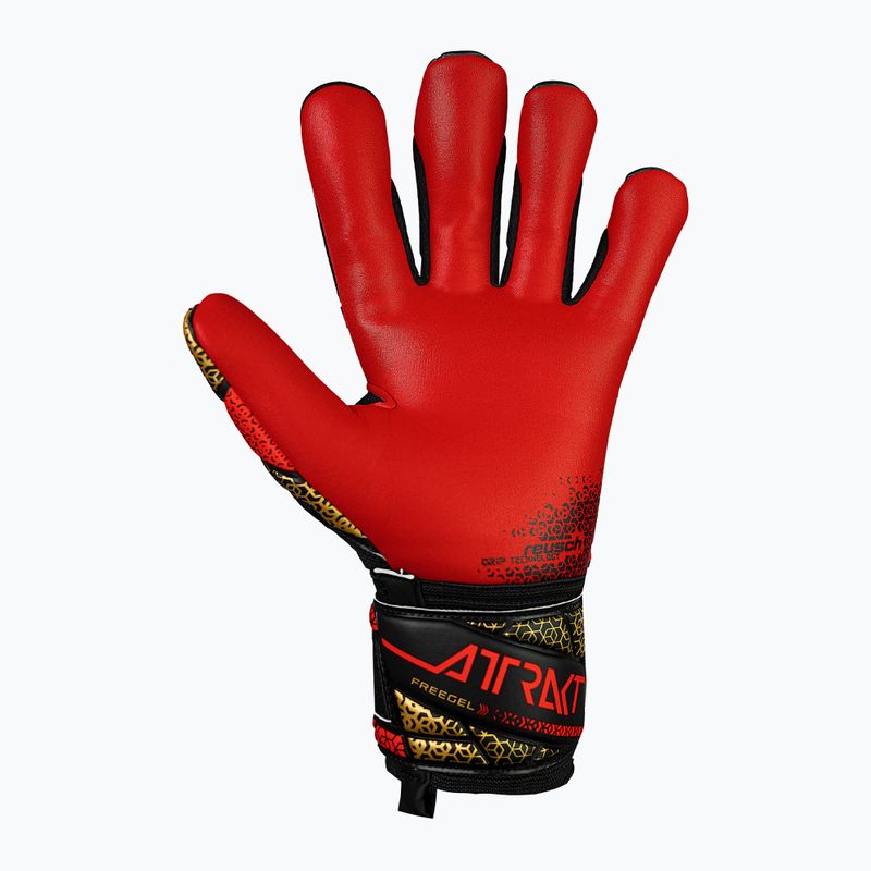 Brankářské rukavice Reusch Attrakt Freegel Silver black/gold/fiery red 3