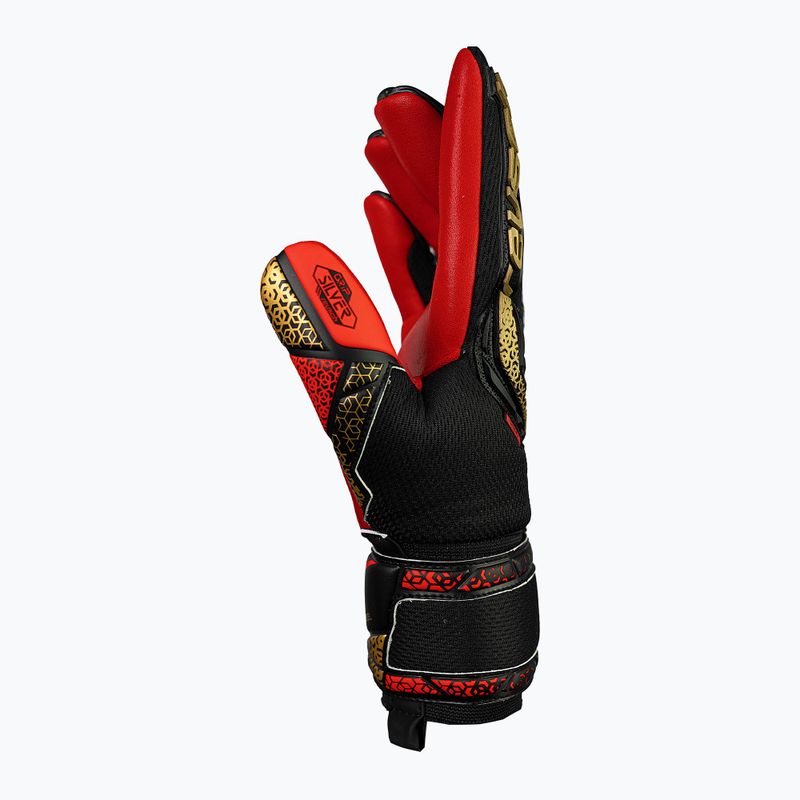 Brankářské rukavice Reusch Attrakt Freegel Silver black/gold/fiery red 4