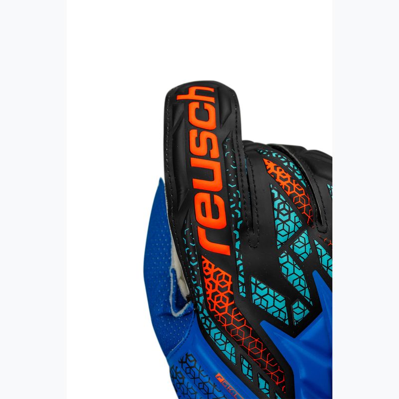 Brankářské rukavice Reusch Attrakt Solid electric blue/shocking orange 5