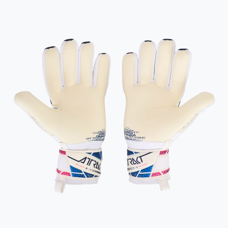 Brankářské rukavice Reusch Attrakt RE:GRIP NC blue/pink/white 3