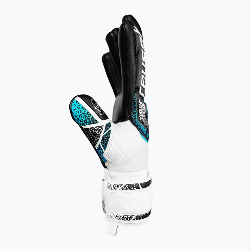 Dětské brankářské rukavice Reusch Attrakt Gold NC Junior white/silver/black 4