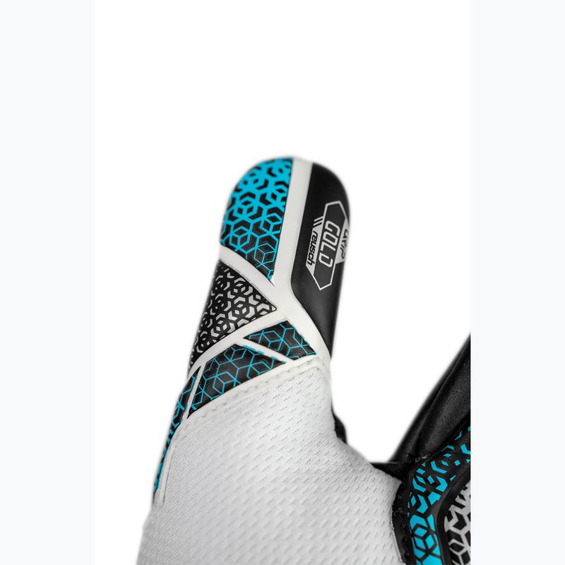 Dětské brankářské rukavice Reusch Attrakt Gold NC Junior white/silver/black 7