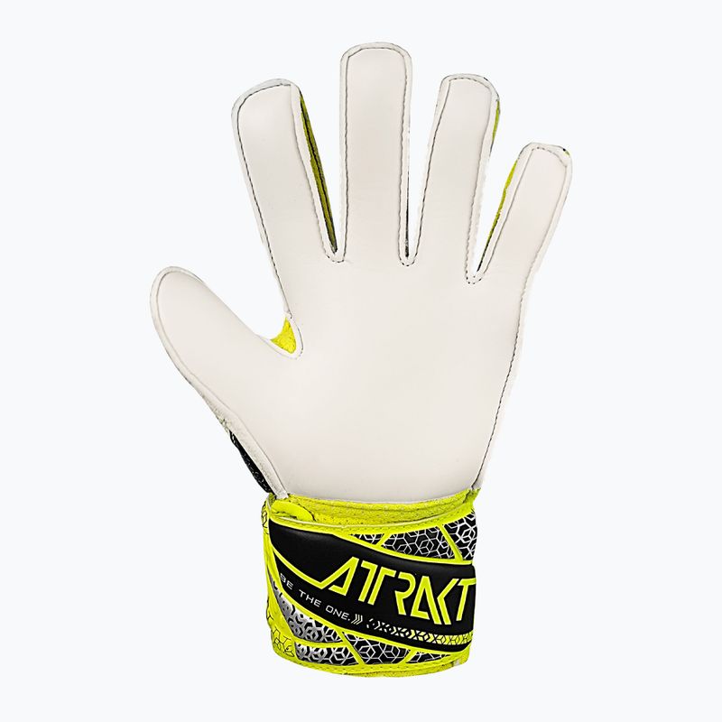 Dětské brankářské rukavice  Reusch Attrakt Solid Junior safety yellow/silver 3
