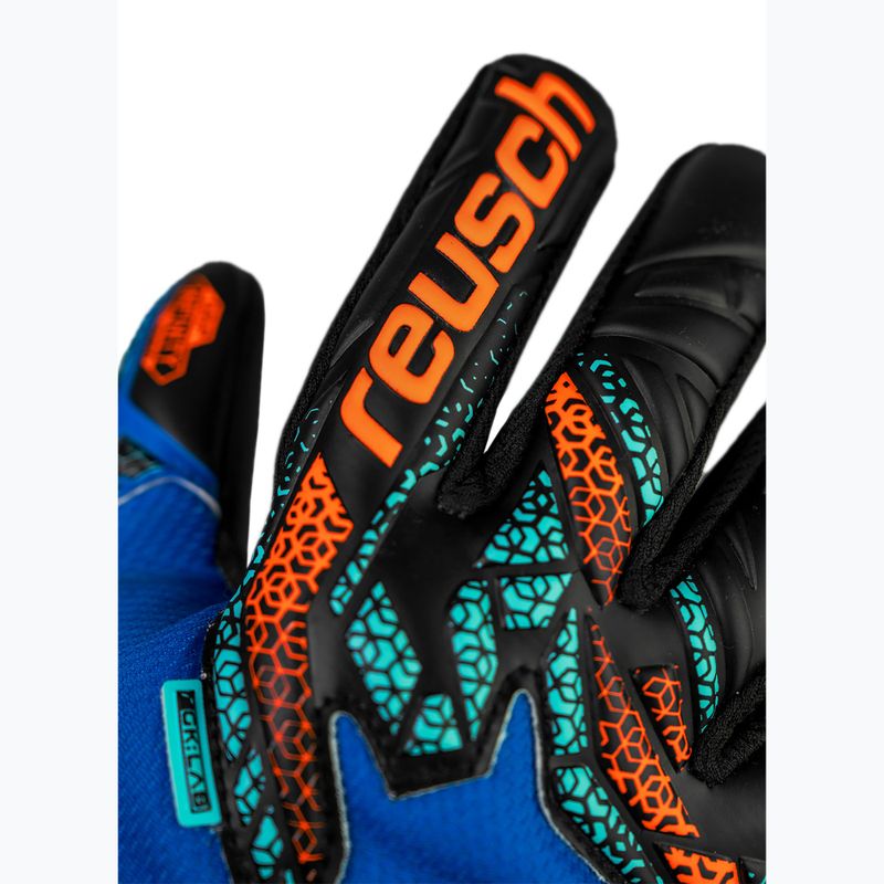 Brankářské rukavice Reusch Attrakt Infinity NC Junior electric blue/shocking orange/black 5