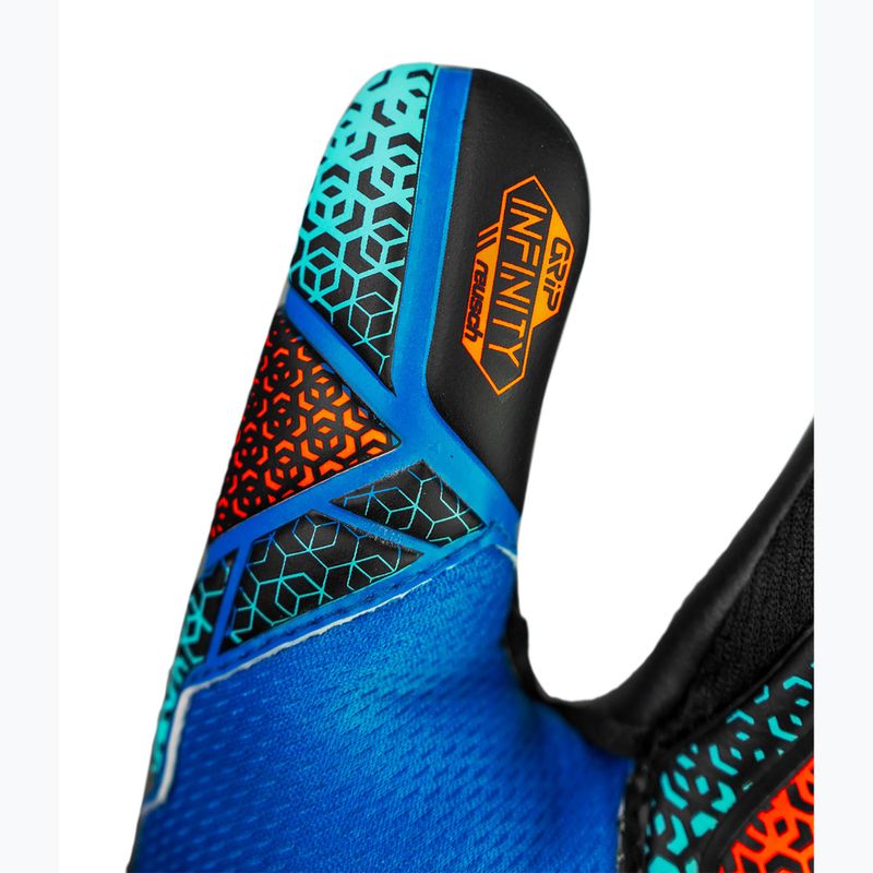 Brankářské rukavice Reusch Attrakt Infinity NC Junior electric blue/shocking orange/black 7