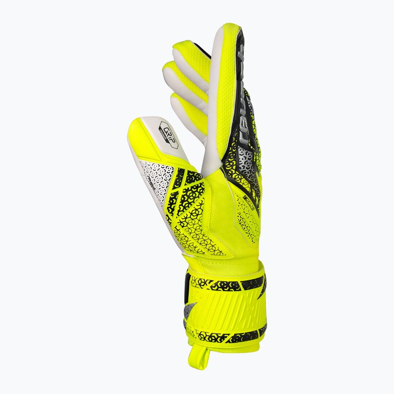 Dětské brankářské rukavice Reusch Attrakt Grip Junior safety yellow/silver 4