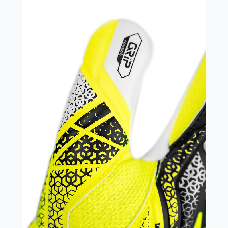 Dětské brankářské rukavice Reusch Attrakt Grip Junior safety yellow/silver 6