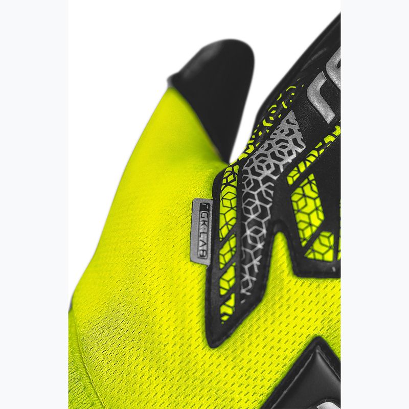Dětské brankářské rukavice Reusch Attrakt Gold X NC Junior safety yellow/silver/black 8