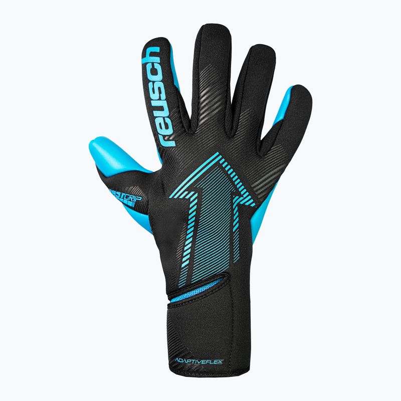 Brankářské rukavice Reusch Fastgrip Aqua black/aqua blue 2