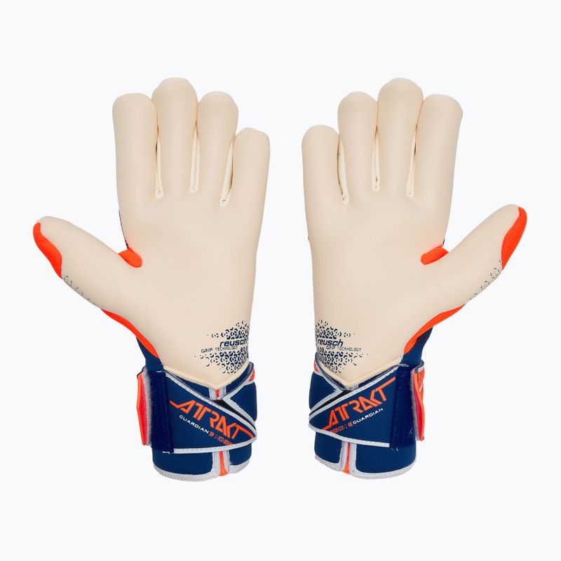 Brankářské rukavice Reusch Attrakt Gold X Guardian shocking orange/energize blue 3