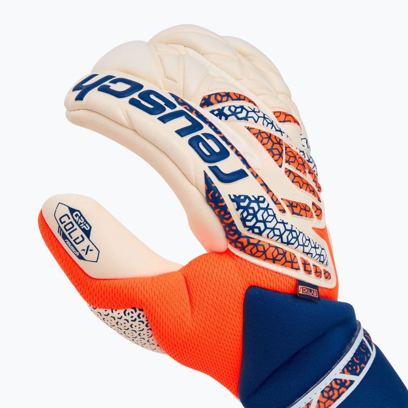 Brankářské rukavice Reusch Attrakt Gold X Guardian shocking orange/energize blue 4