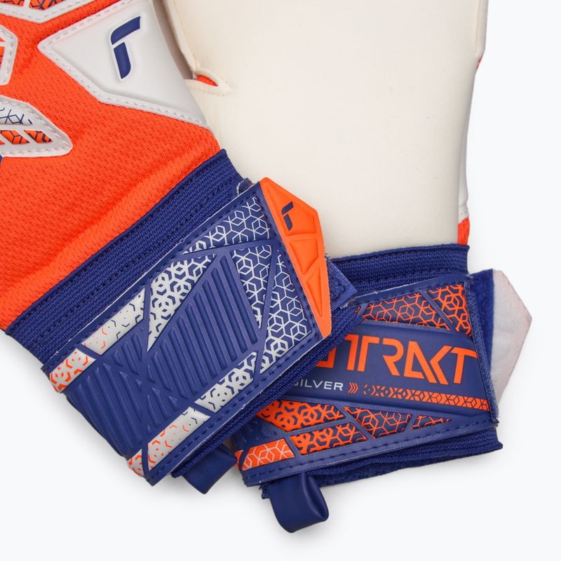 Brankářské rukavice Reusch Attrakt Silver shocking orange/energize blue 5