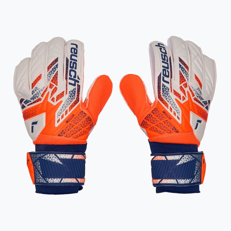 Brankářské rukavice Reusch Attrakt Solid shocking orange/energize blue 2