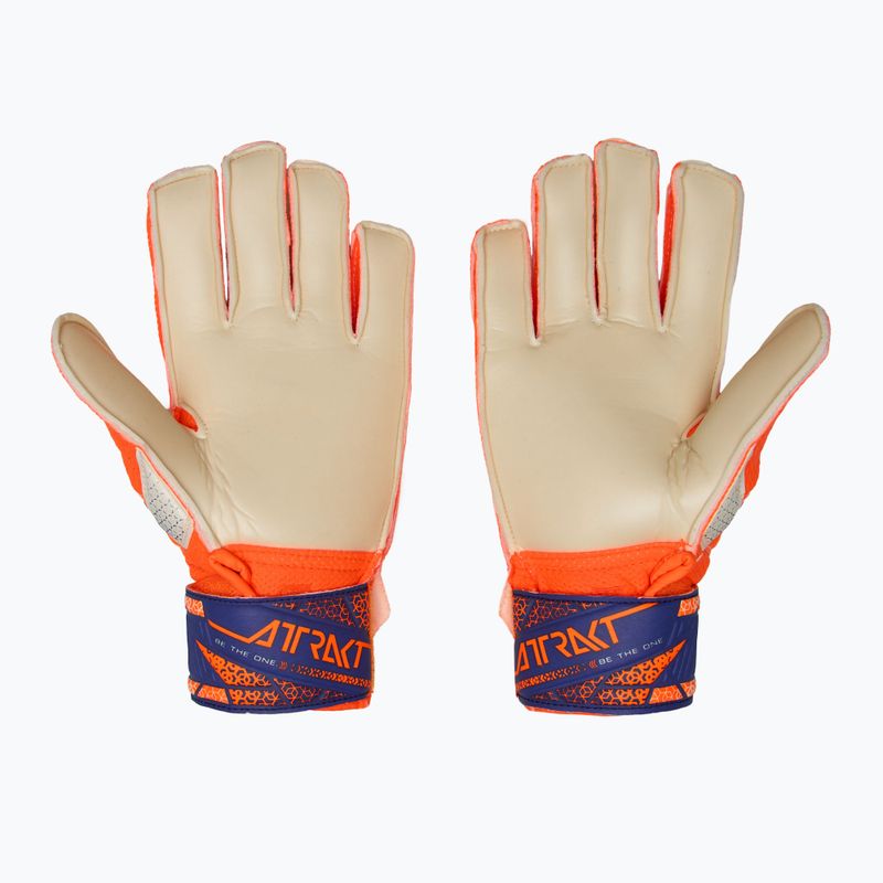 Dětské brankářské rukavice  Reusch Attrakt Solid Junior shocking orange/energize blue 3
