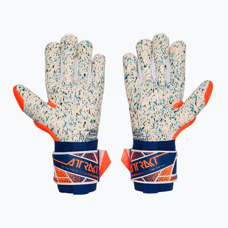 Brankářské rukavice Reusch Attrakt Fusion shocking orange/energize blue 3