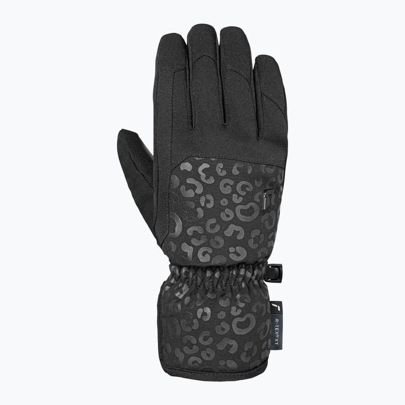 Dámské lyžařské rukavice Reusch Keira R-Tex XT black/black leopard 3