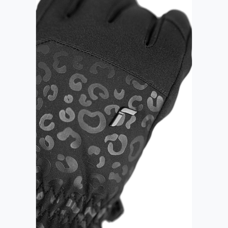 Dámské lyžařské rukavice Reusch Keira R-Tex XT black/black leopard 6