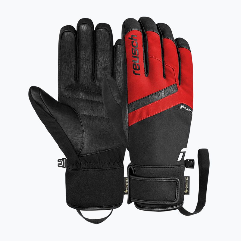 Pánské lyžařské rukavice Reusch Booster Gore-Tex black/tango red 2