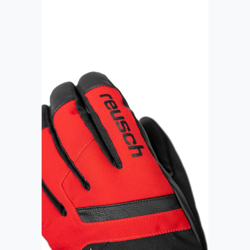 Pánské lyžařské rukavice Reusch Booster Gore-Tex black/tango red 5