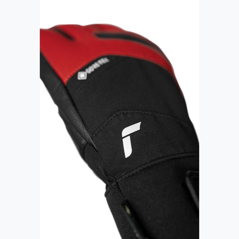 Pánské lyžařské rukavice Reusch Booster Gore-Tex black/tango red 7