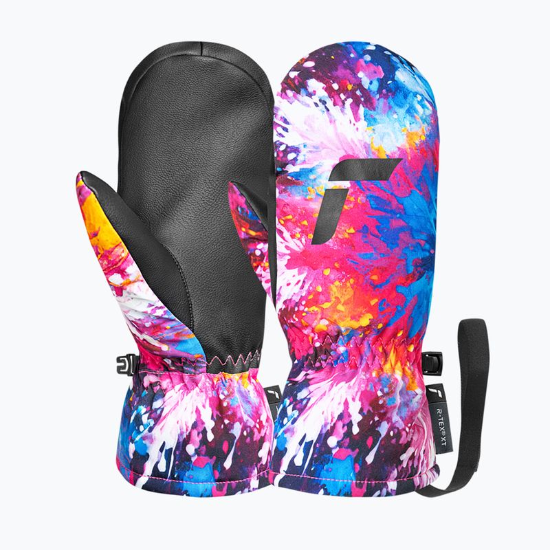 Dětské lyžařské rukavice Reusch Carter R-Tex XT Junior mitten black/multicolor snowflake 2