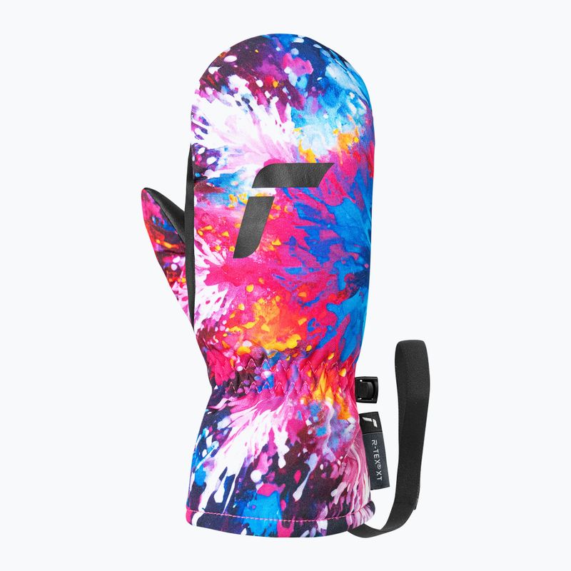 Dětské lyžařské rukavice Reusch Carter R-Tex XT Junior mitten black/multicolor snowflake 3