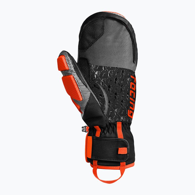 Lyžařské rukavice Reusch Worldcup Warrior GS Mitten black/silver/fluo red 3