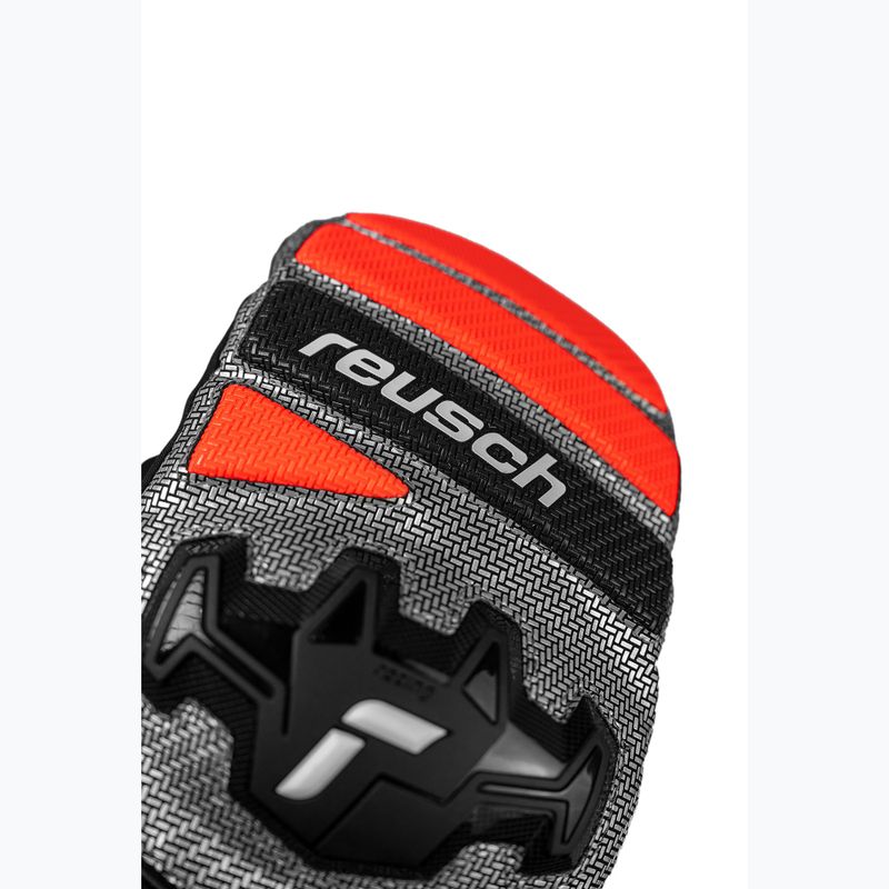 Lyžařské rukavice Reusch Worldcup Warrior R-Tex XT Mitten black/silver/fluo red 4