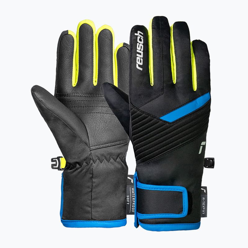 Dětské lyžařské rukavice Reusch Dan R-Tex XT Junior black/brilliant blue/safety yellow 2
