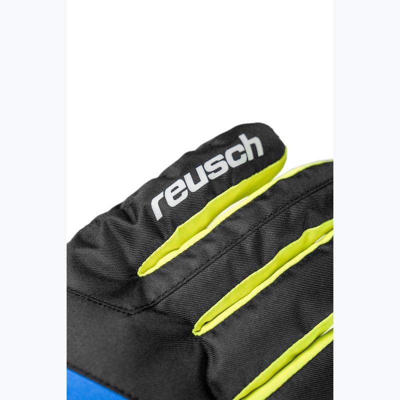 Dětské lyžařské rukavice Reusch Dan R-Tex XT Junior black/brilliant blue/safety yellow 6