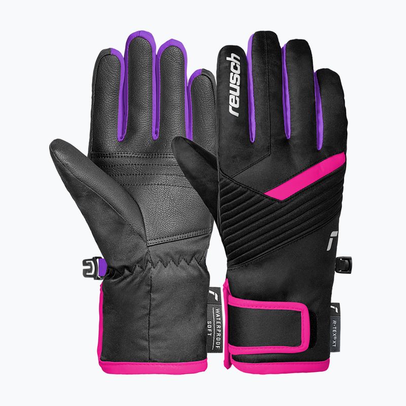 Dětské lyžařské rukavice Reusch Dan R-Tex XT Junior black/pink glo 2