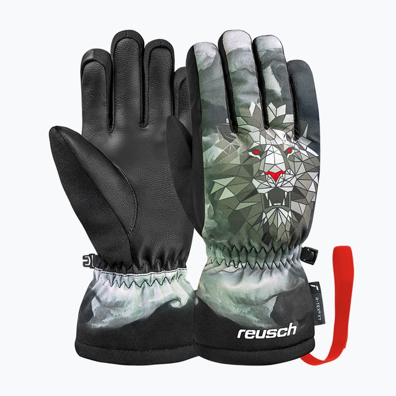 Dětské lyžařské rukavice Reusch Carter R-Tex XT blck/silver/fluo red